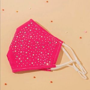 Ladies rhinestone face mask